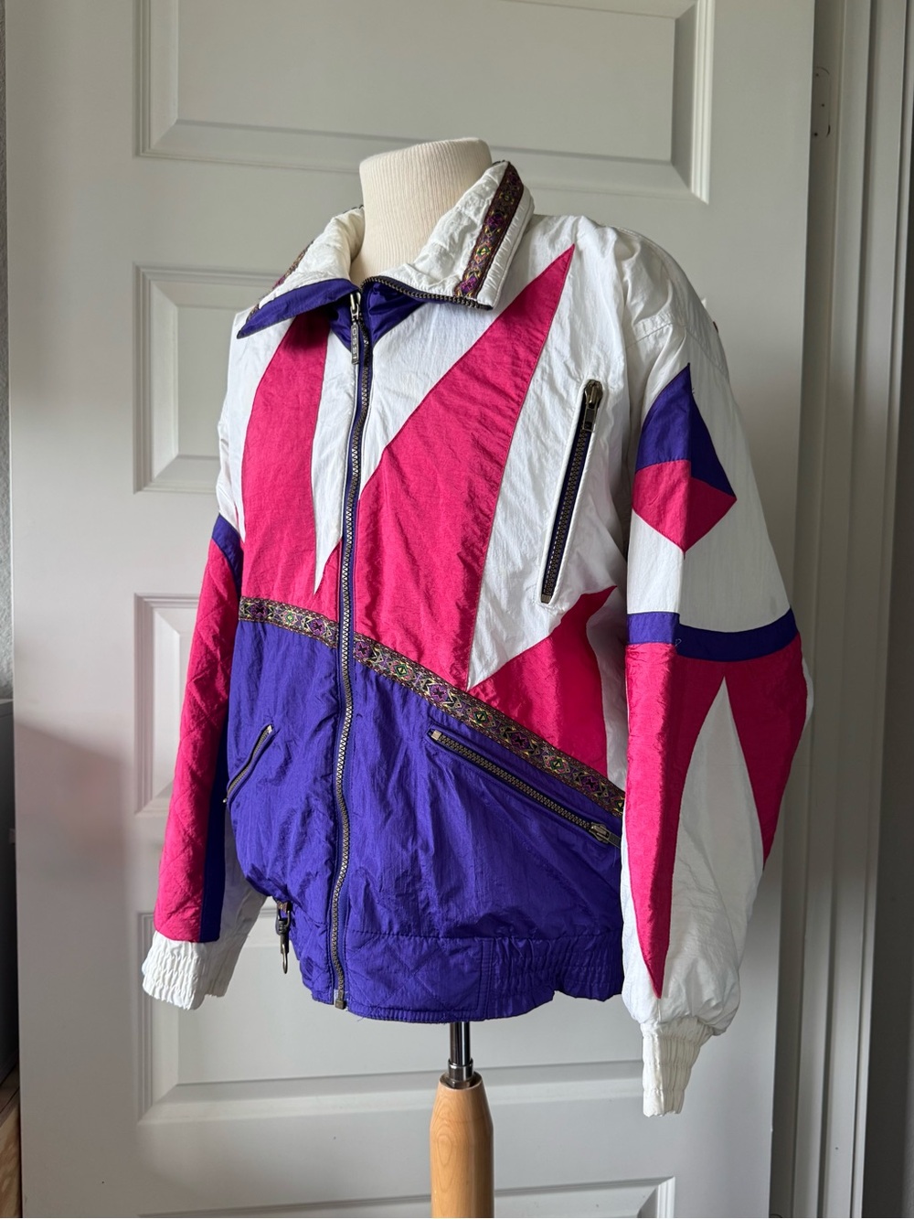 Vintage 80s/90s Ossi Skiwear Colorblock Ski Jacket Women’s Medium